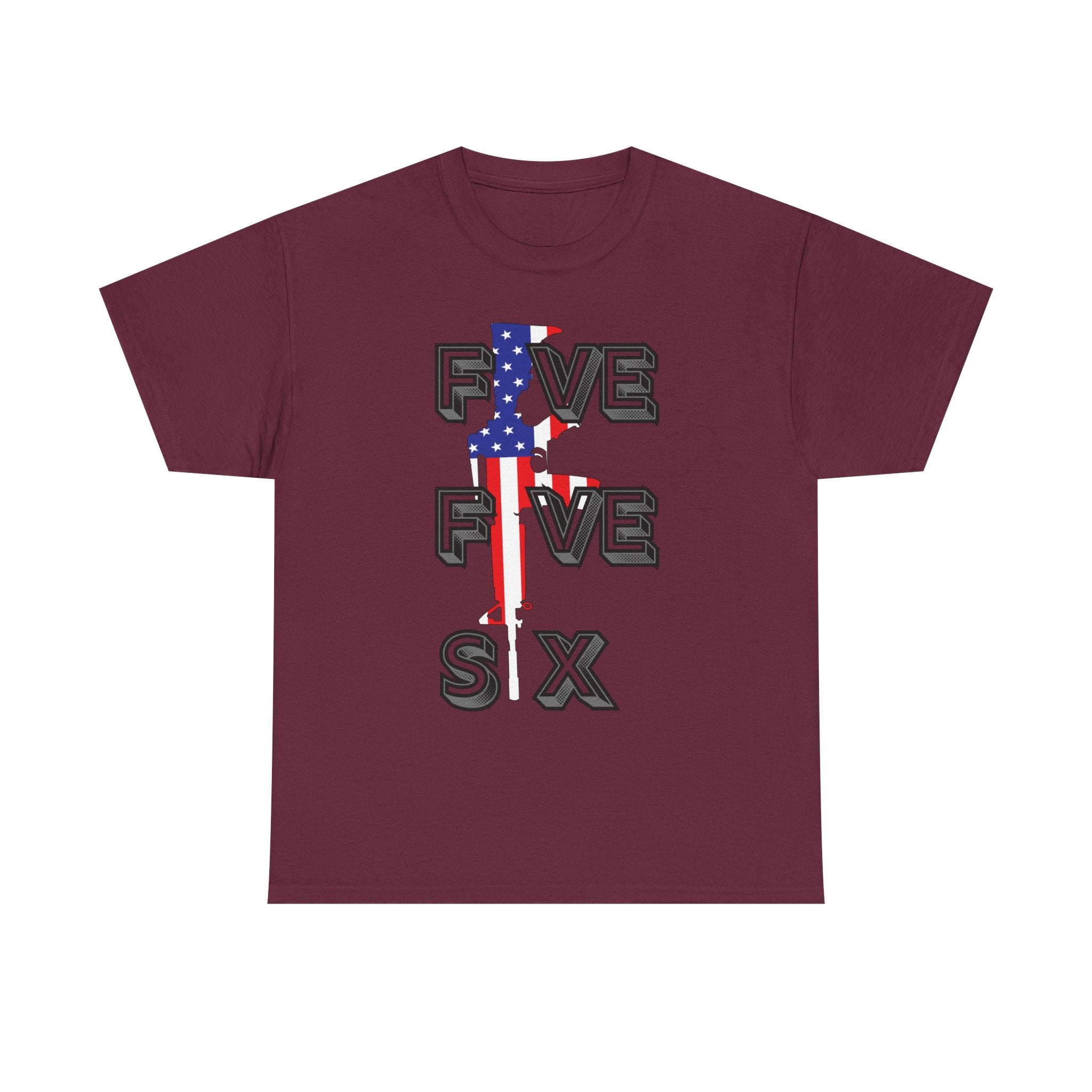 FIVE FIVE SIX T-Shirt | A Salute to American Precision Patriotic Graphic Tee