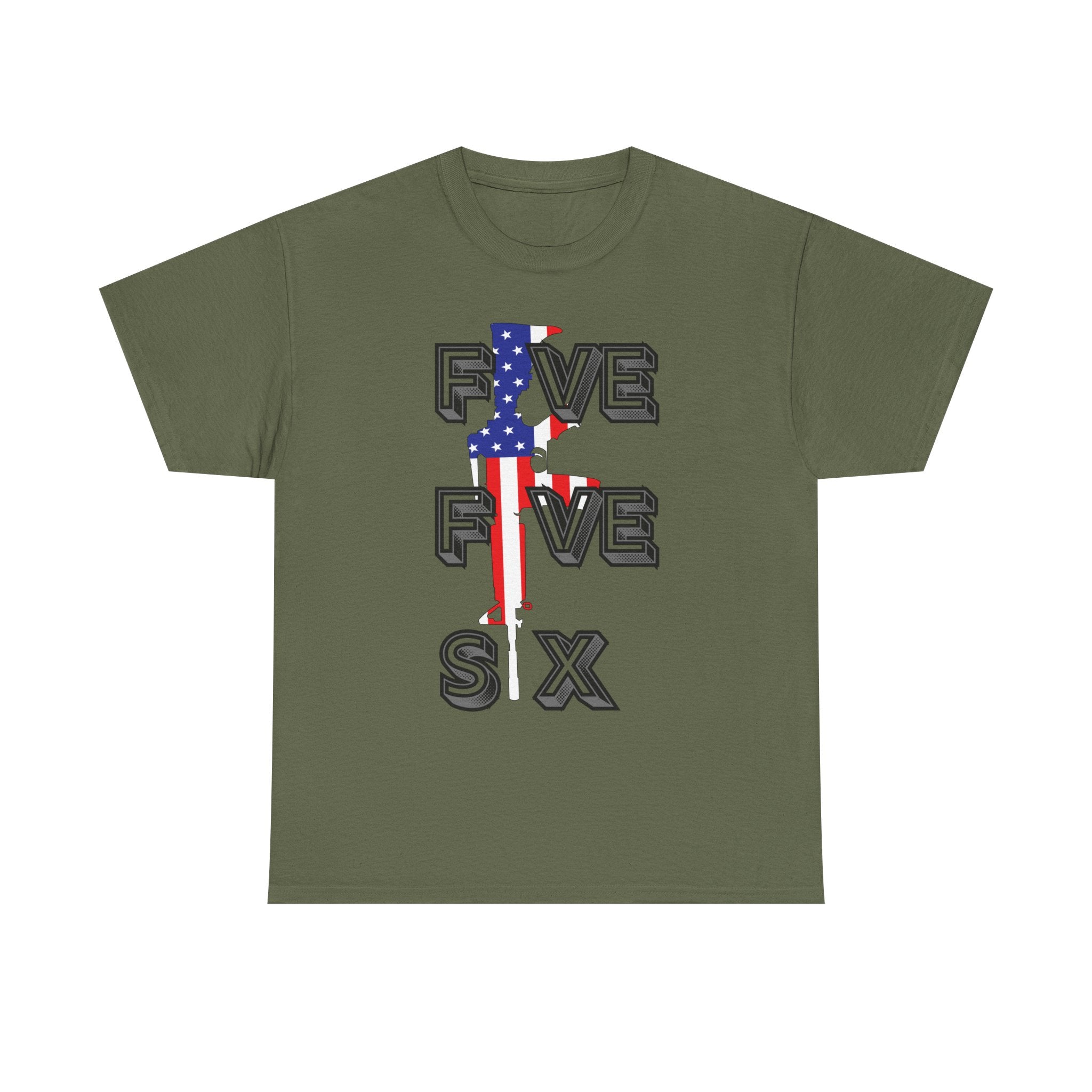 FIVE FIVE SIX T-Shirt | A Salute to American Precision Patriotic Graphic Tee