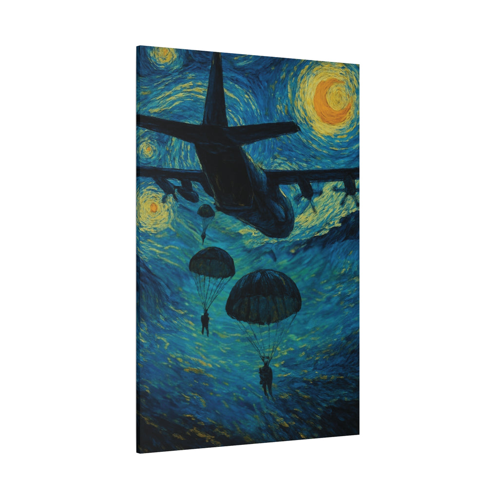 Midnight Descent | Canvas Print - Patriotic Wall Art for Man Caves and Offices