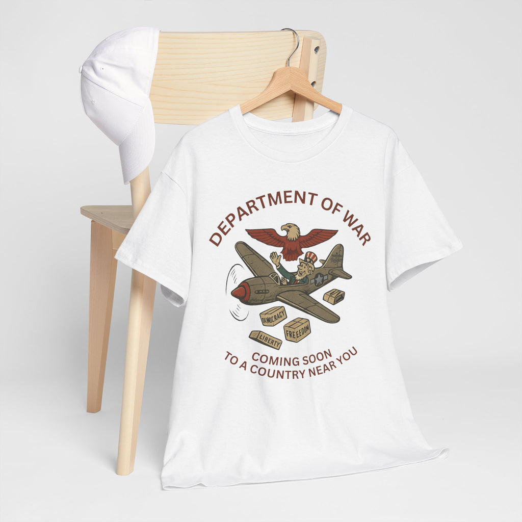 Department of War T-Shirt | Vintage Military-Inspired T-Shirt Casual Wear, Unisex Heavy Cotton Tee, Retro Shirt