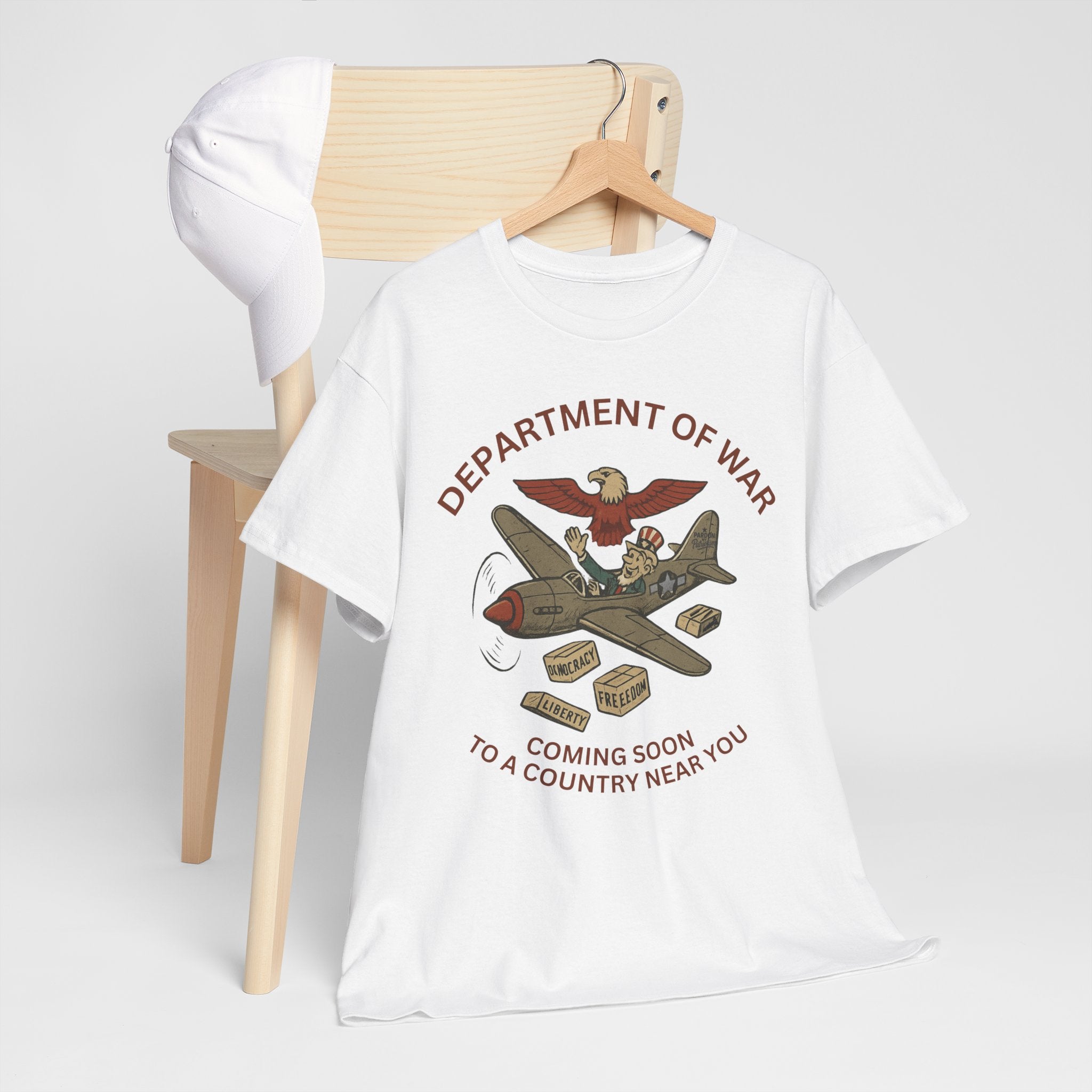 Department of War T-Shirt | Vintage Military-Inspired T-Shirt Casual Wear, Unisex Heavy Cotton Tee, Retro Shirt