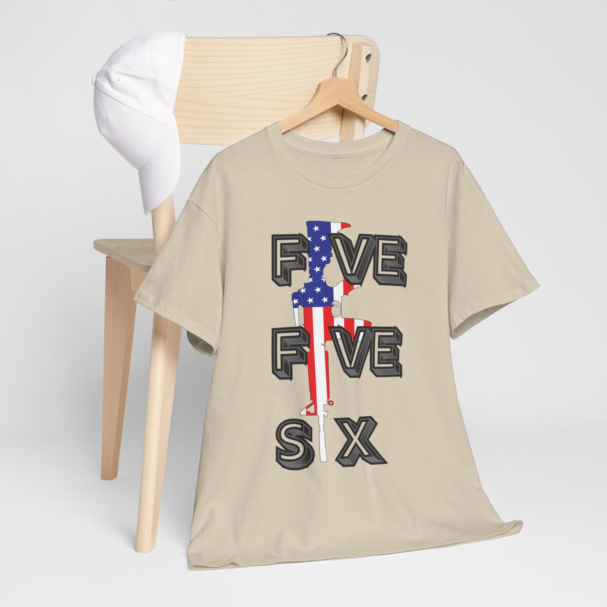 FIVE FIVE SIX T-Shirt | A Salute to American Precision Patriotic Graphic Tee