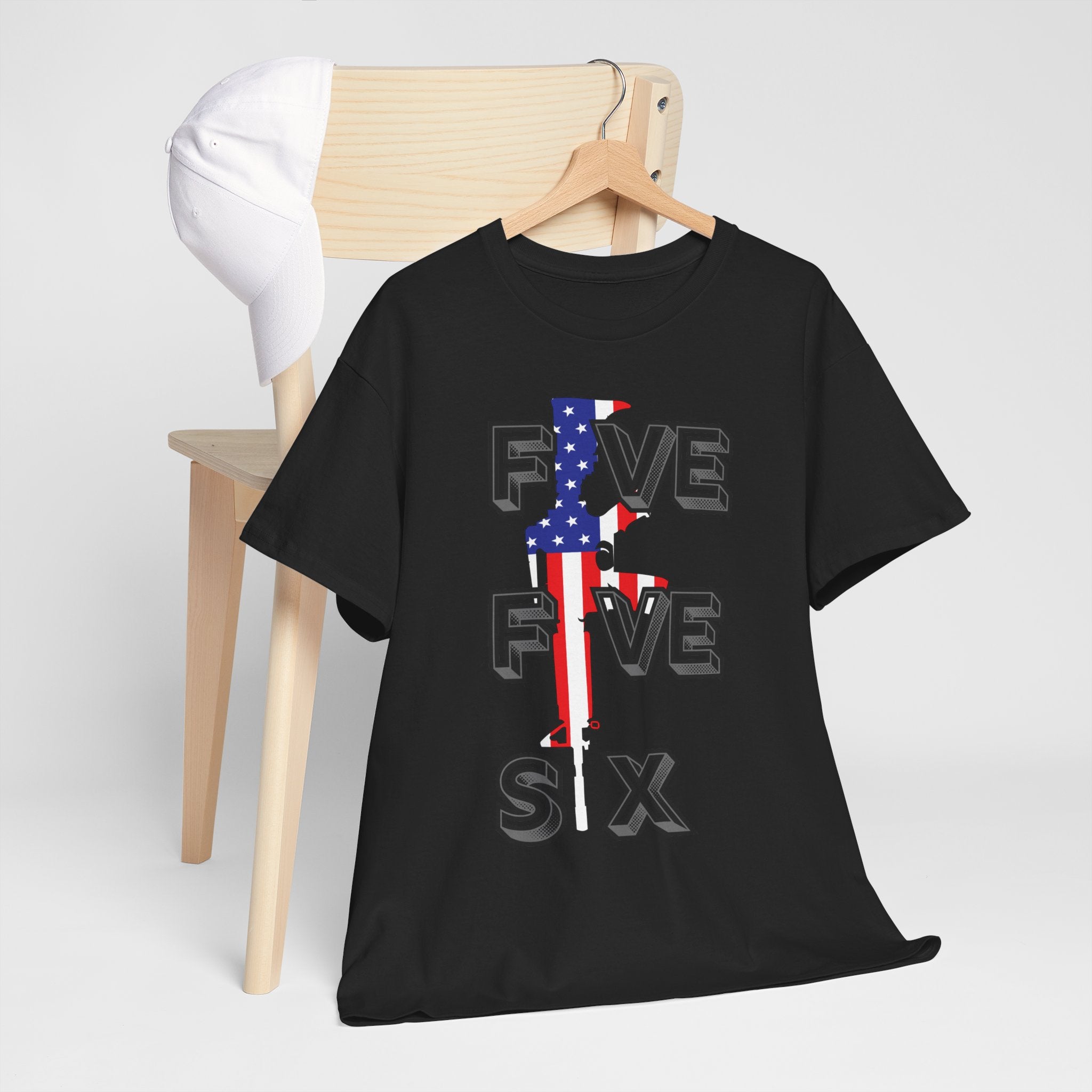 FIVE FIVE SIX T-Shirt | A Salute to American Precision Patriotic Graphic Tee