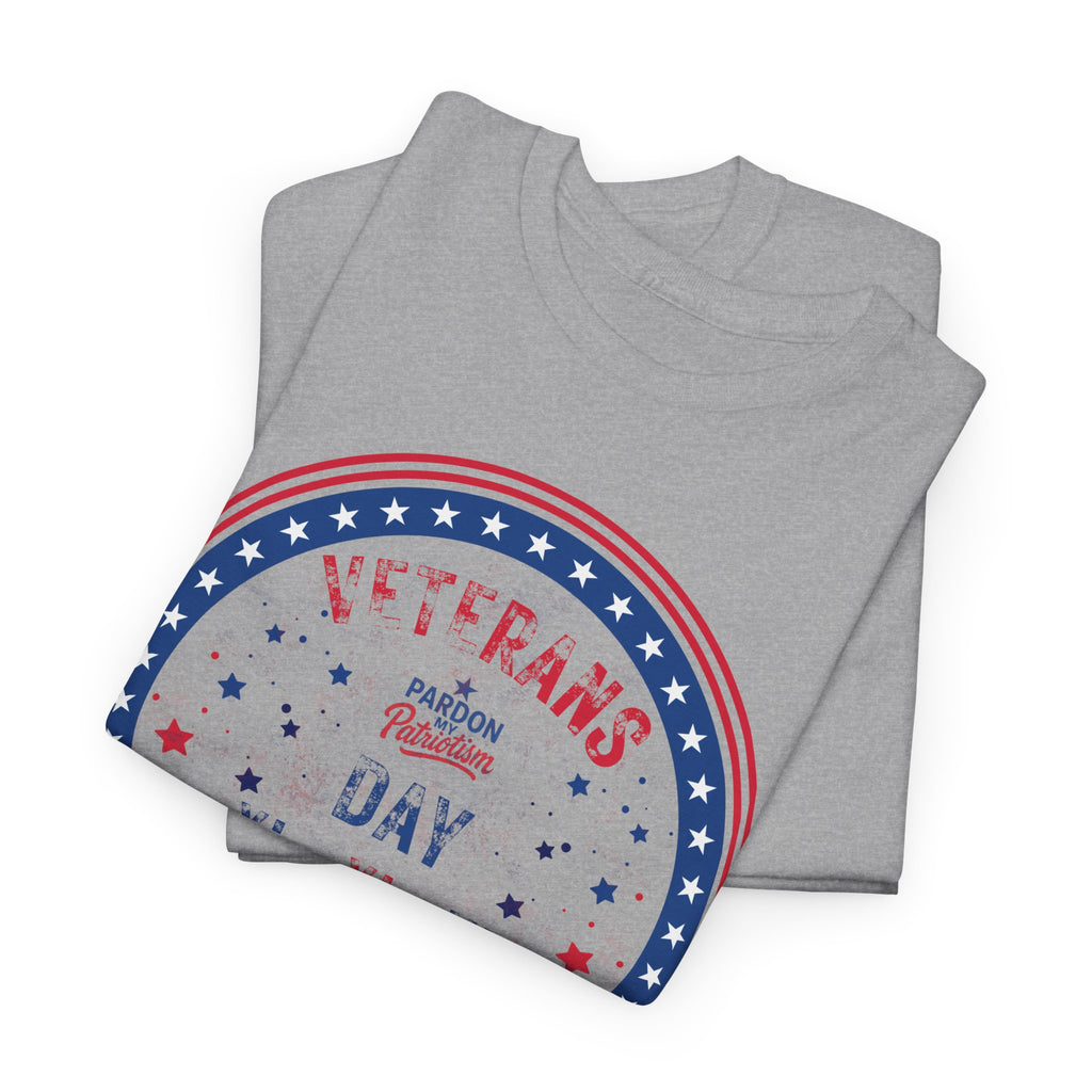 Veterans Day T-Shirt (Full-Color) | Unisex American Pride | Heavy Cotton Unisex Heavy Cotton Veterans Tribute Tee