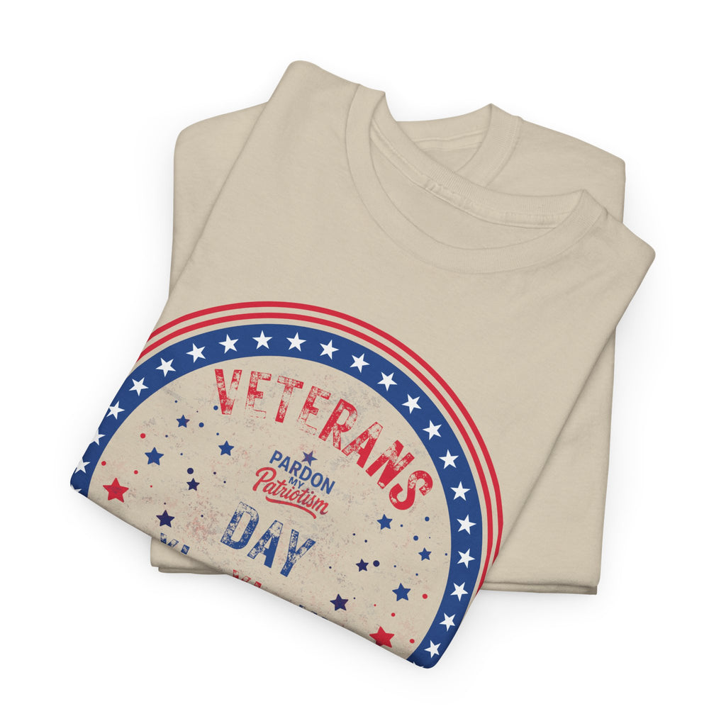 Veterans Day T-Shirt (Full-Color) | Unisex American Pride | Heavy Cotton Unisex Heavy Cotton Veterans Tribute Tee