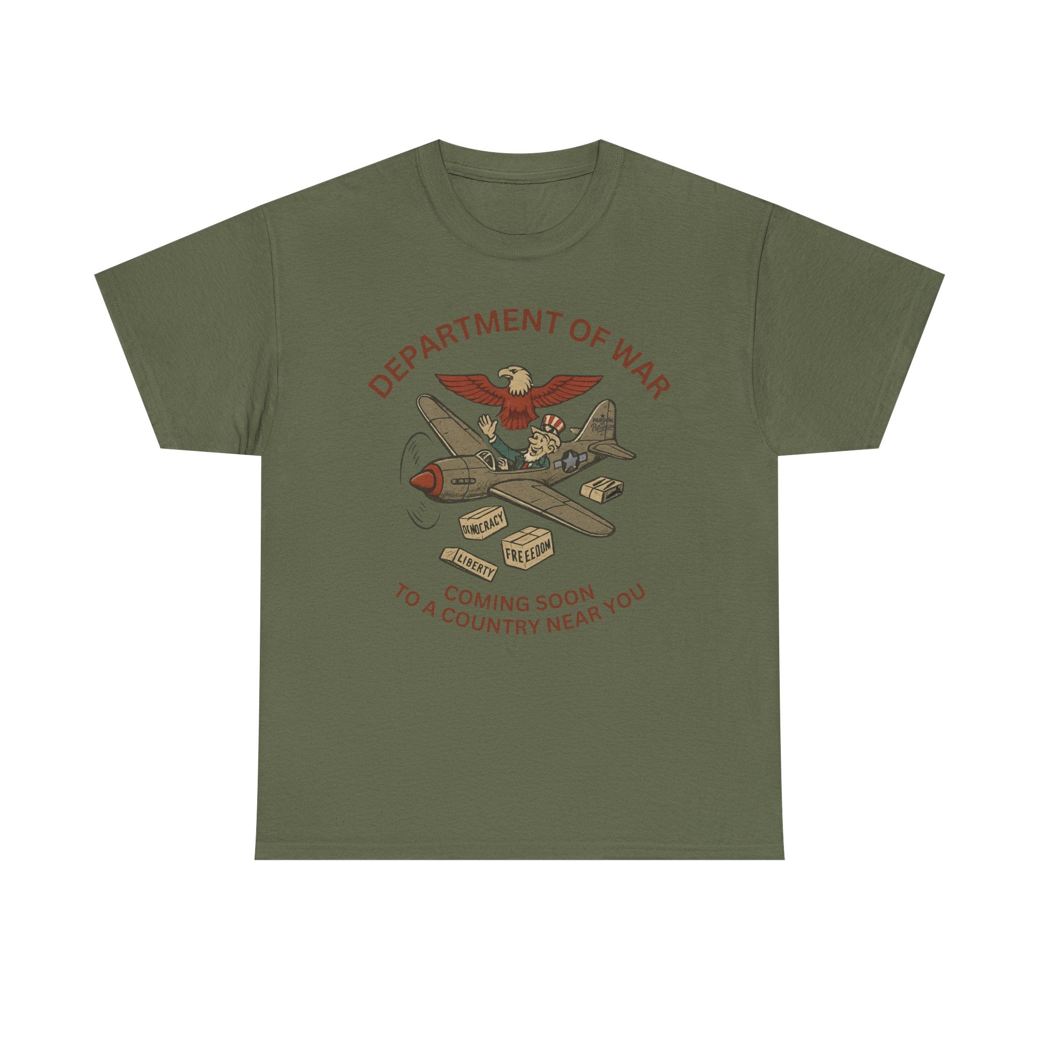 Department of War T-Shirt | Vintage Military-Inspired T-Shirt Casual Wear, Unisex Heavy Cotton Tee, Retro Shirt