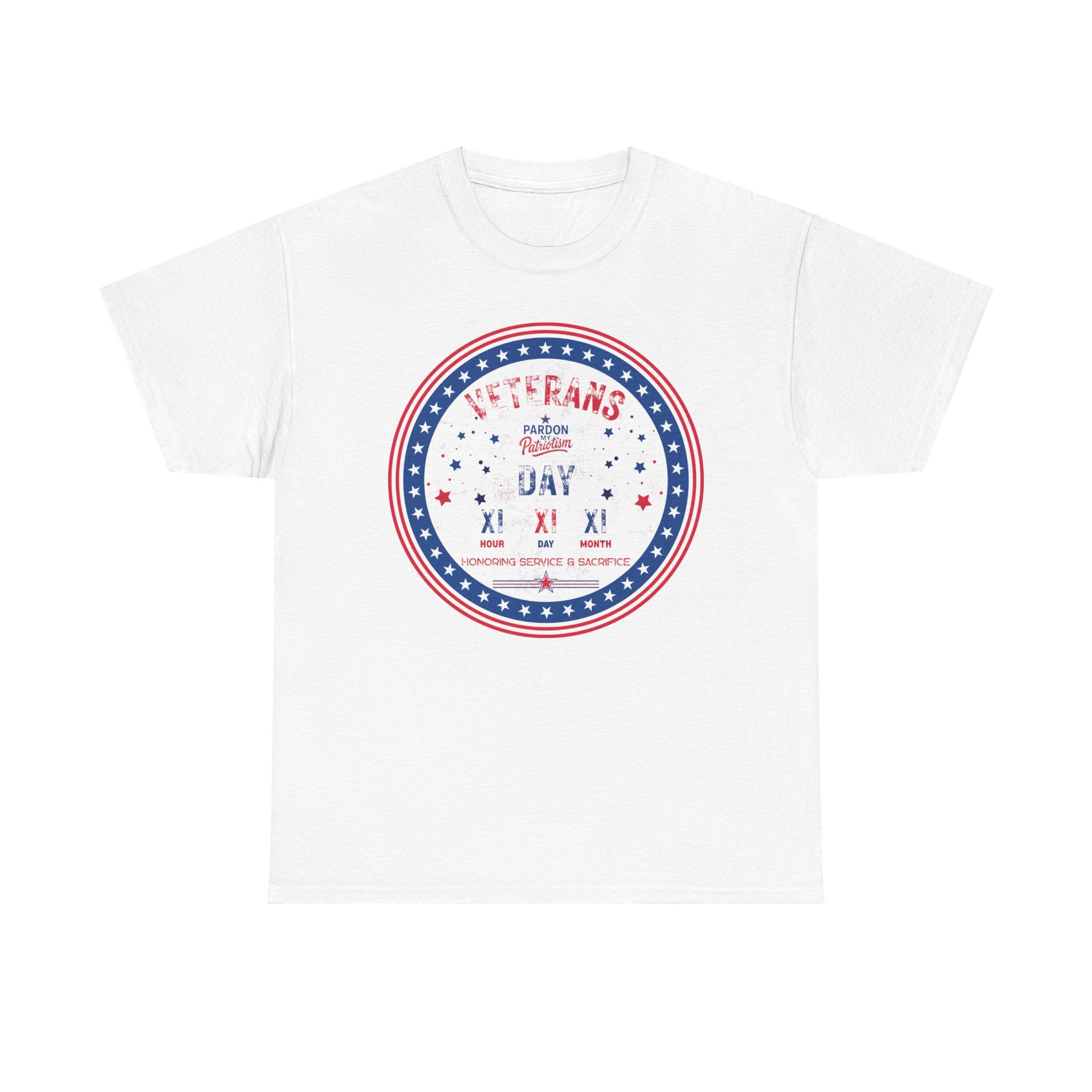 Veterans Day T-Shirt (Full-Color) | Unisex American Pride | Heavy Cotton Unisex Heavy Cotton Veterans Tribute Tee