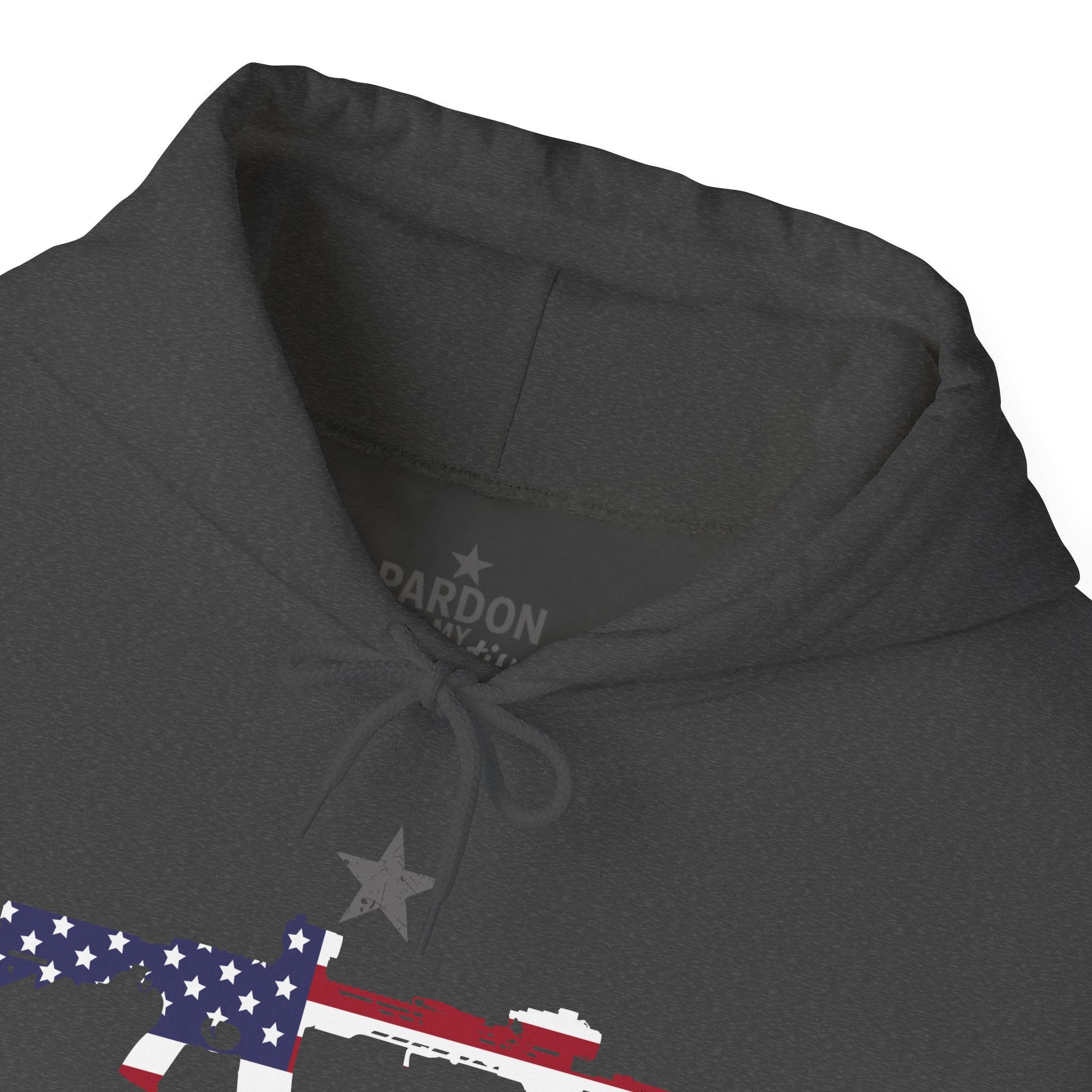 Come and Take It Hoodie — Bold American Flag Rifle Graphic