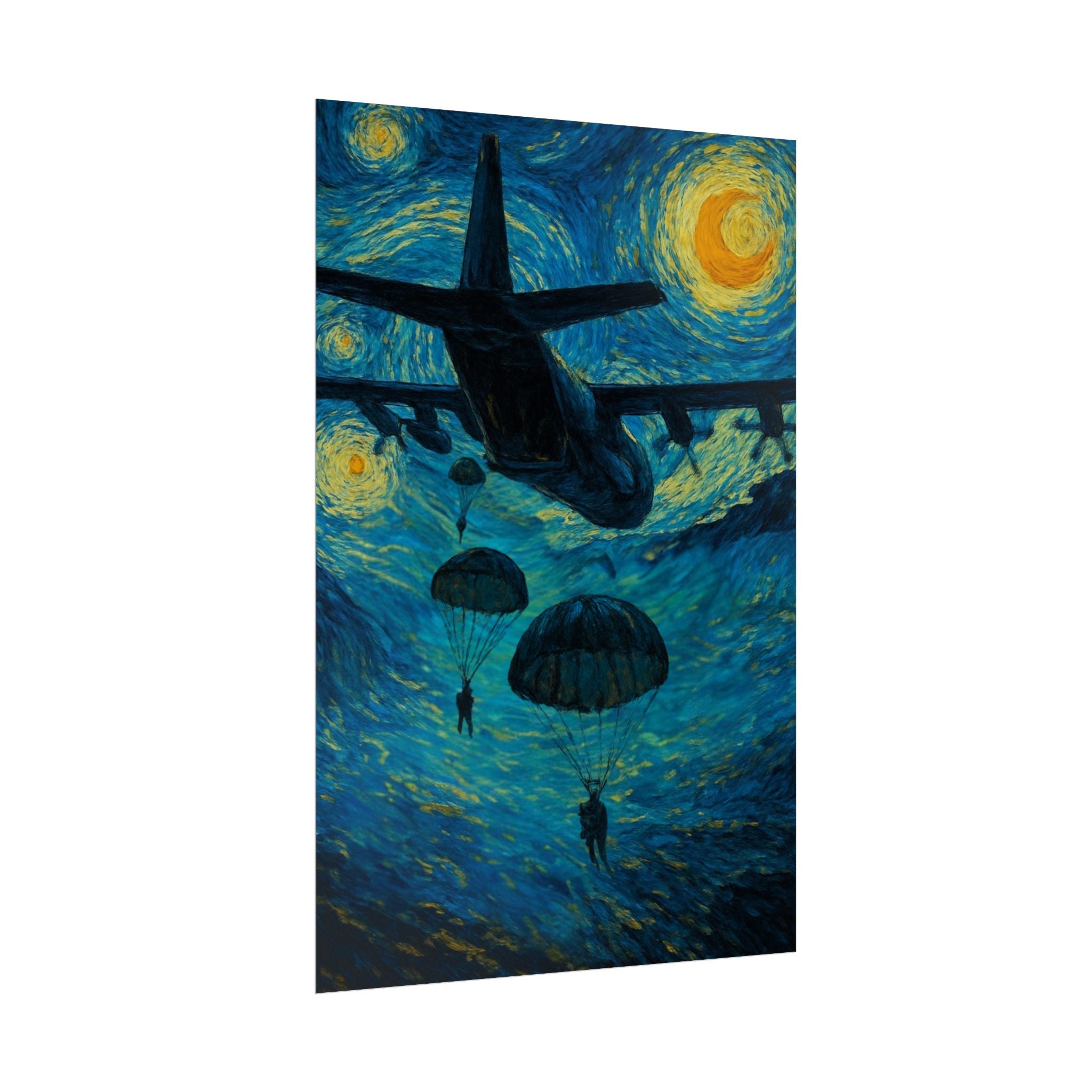 Midnight Descent | Rolled Poster - Pardon My Patriotism Patriotic Wall Art