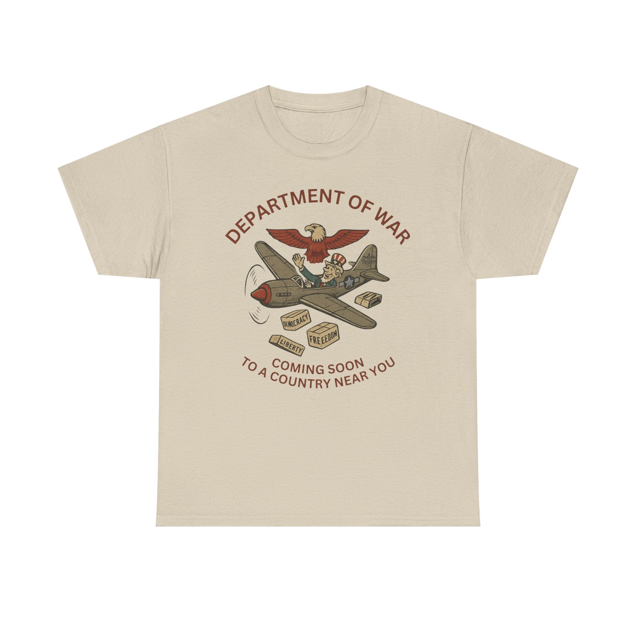 Department of War T-Shirt | Vintage Military-Inspired T-Shirt Casual Wear, Unisex Heavy Cotton Tee, Retro Shirt