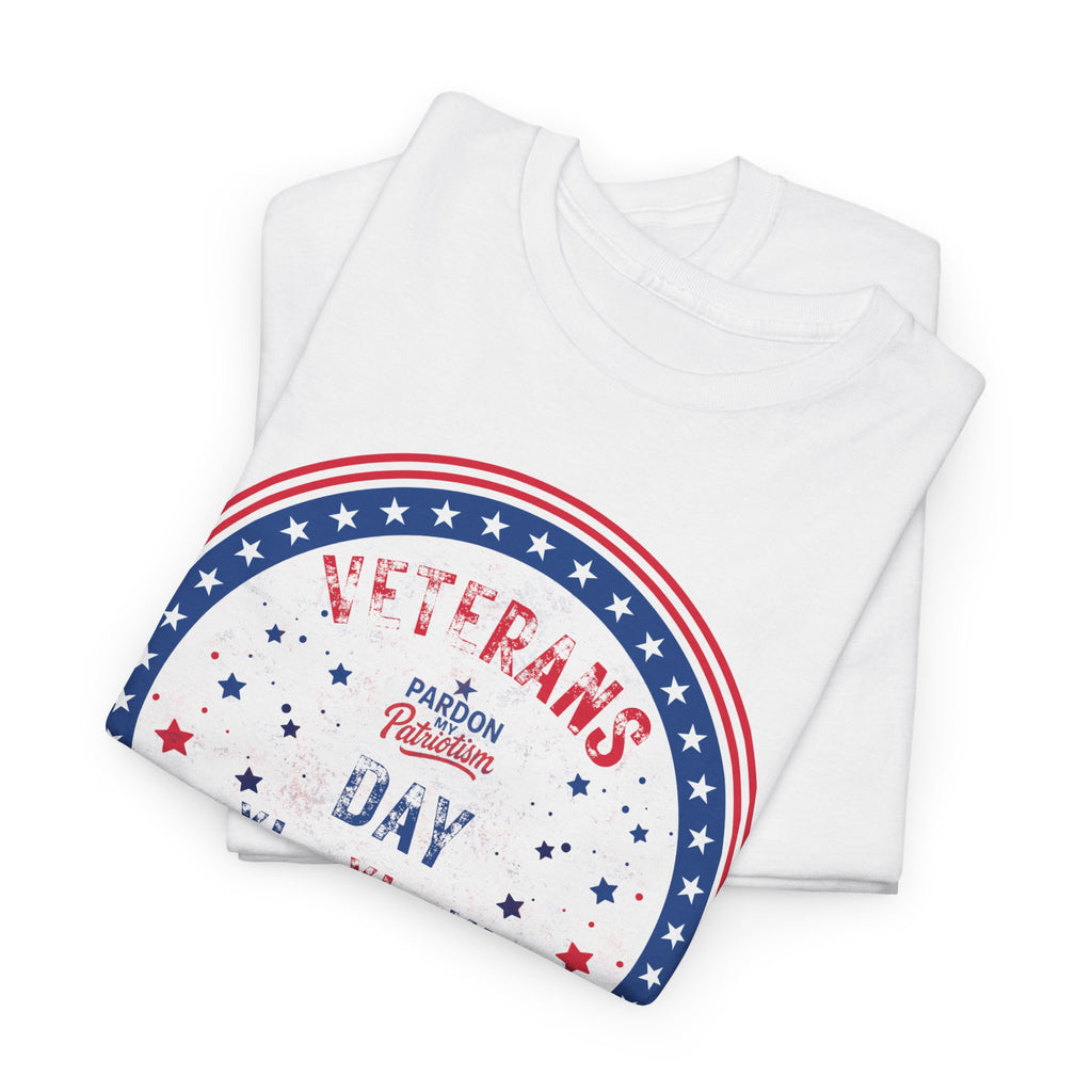 Veterans Day T-Shirt (Full-Color) | Unisex American Pride | Heavy Cotton Unisex Heavy Cotton Veterans Tribute Tee