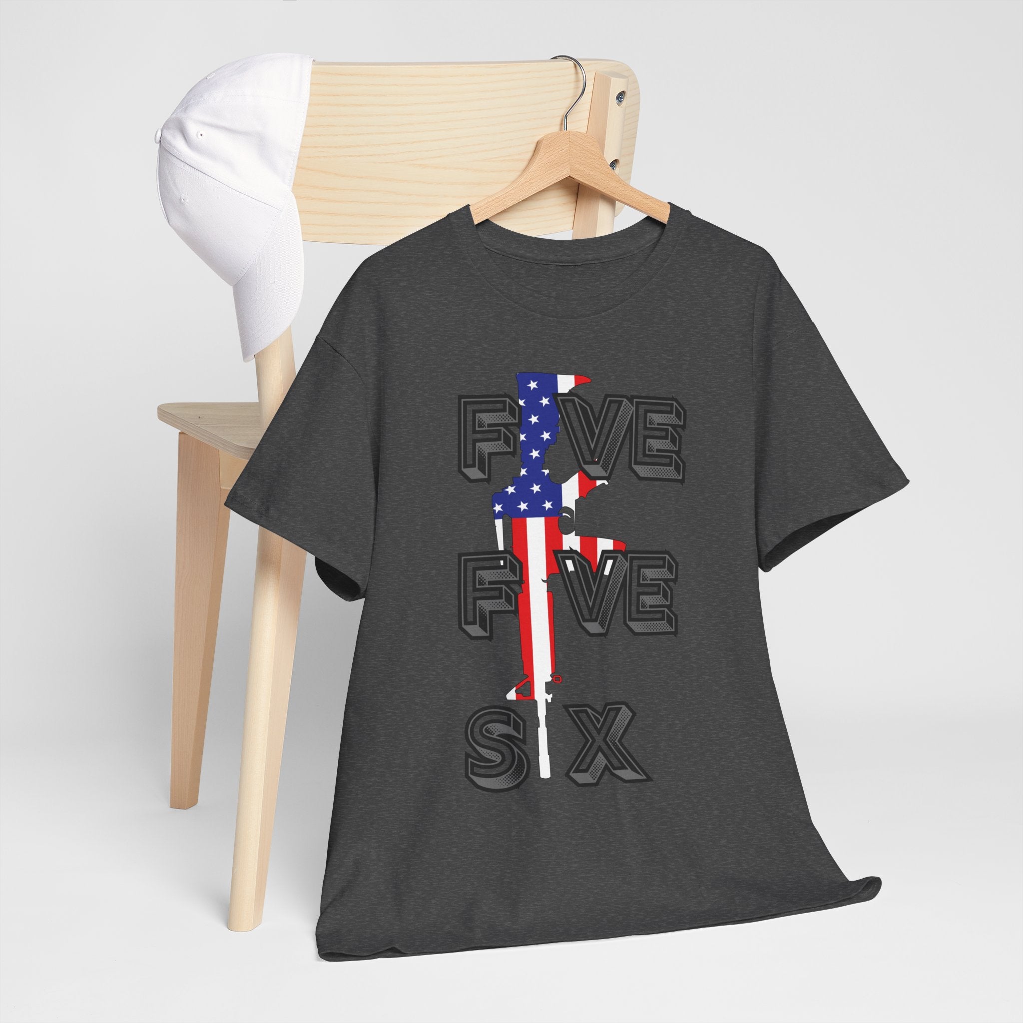 FIVE FIVE SIX T-Shirt | A Salute to American Precision Patriotic Graphic Tee
