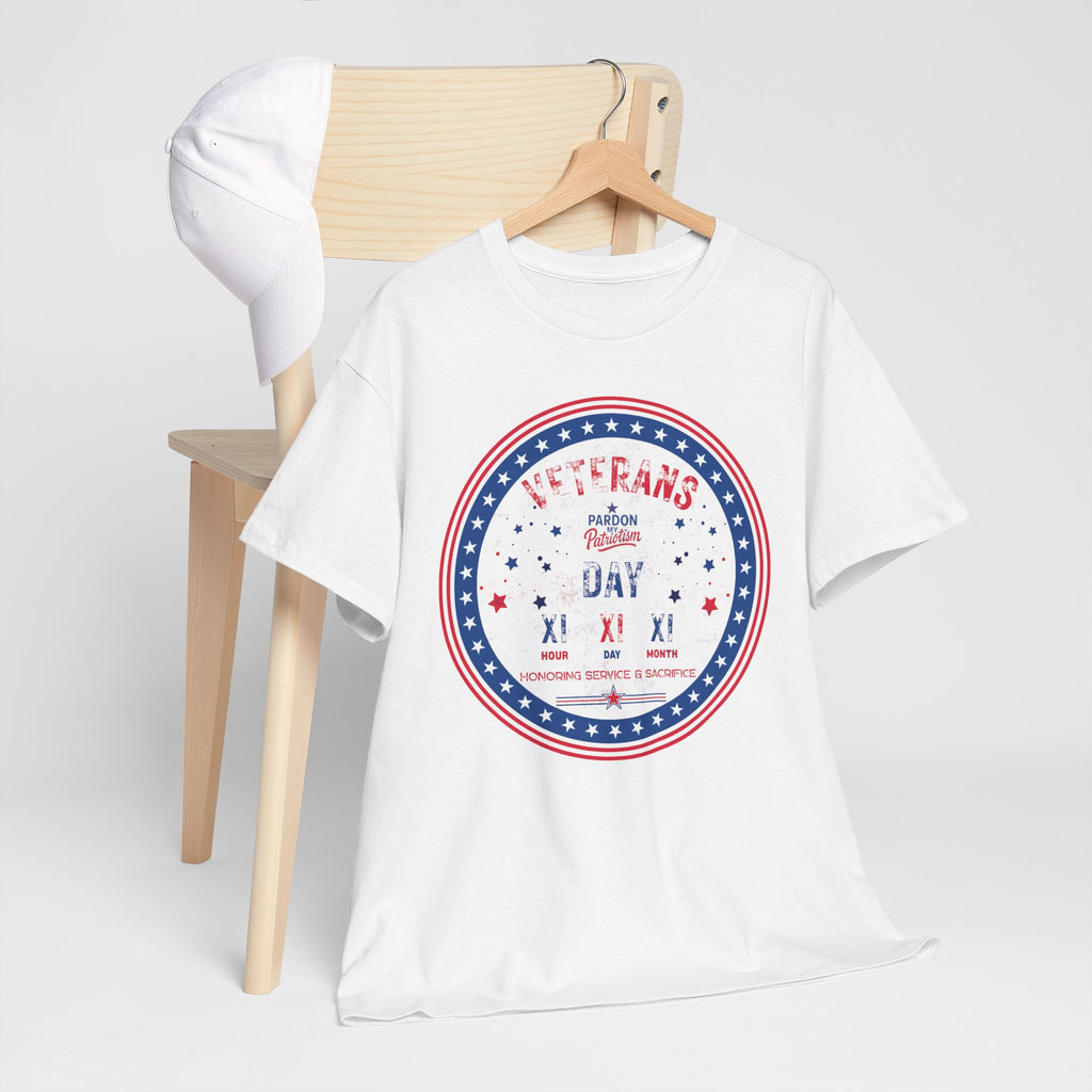 Veterans Day T-Shirt (Full-Color) | Unisex American Pride | Heavy Cotton Unisex Heavy Cotton Veterans Tribute Tee
