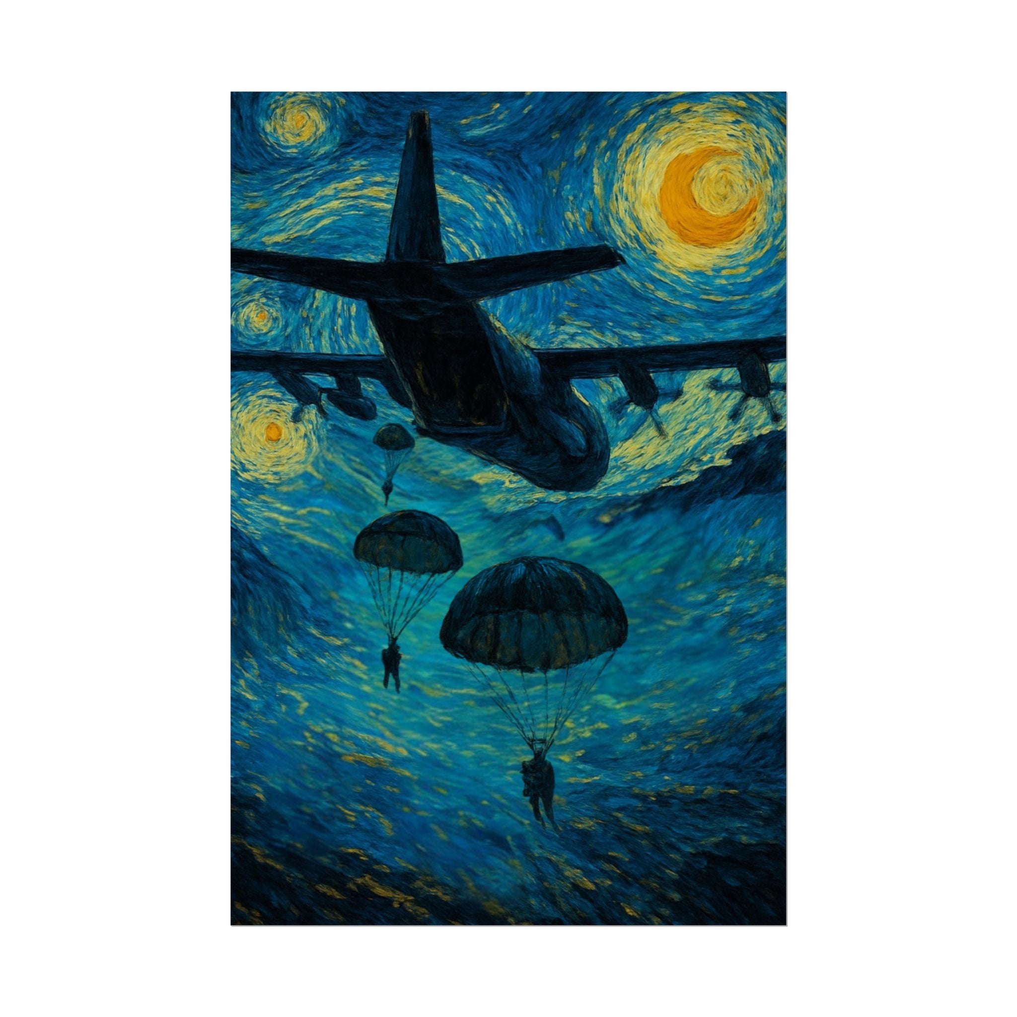 Midnight Descent | Rolled Poster - Pardon My Patriotism Patriotic Wall Art