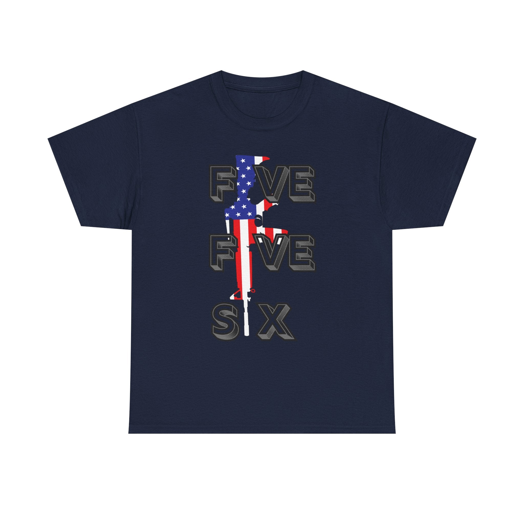 FIVE FIVE SIX T-Shirt | A Salute to American Precision Patriotic Graphic Tee