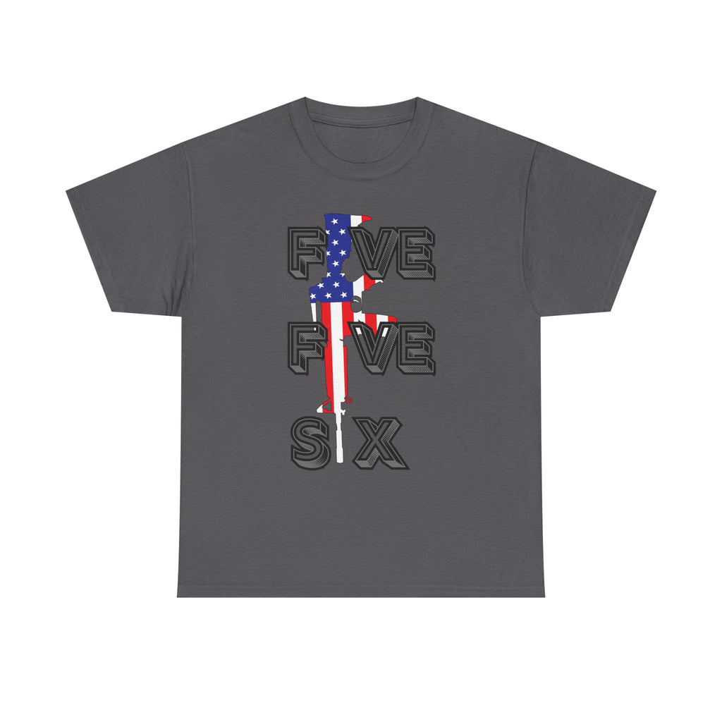 FIVE FIVE SIX T-Shirt | A Salute to American Precision Patriotic Graphic Tee