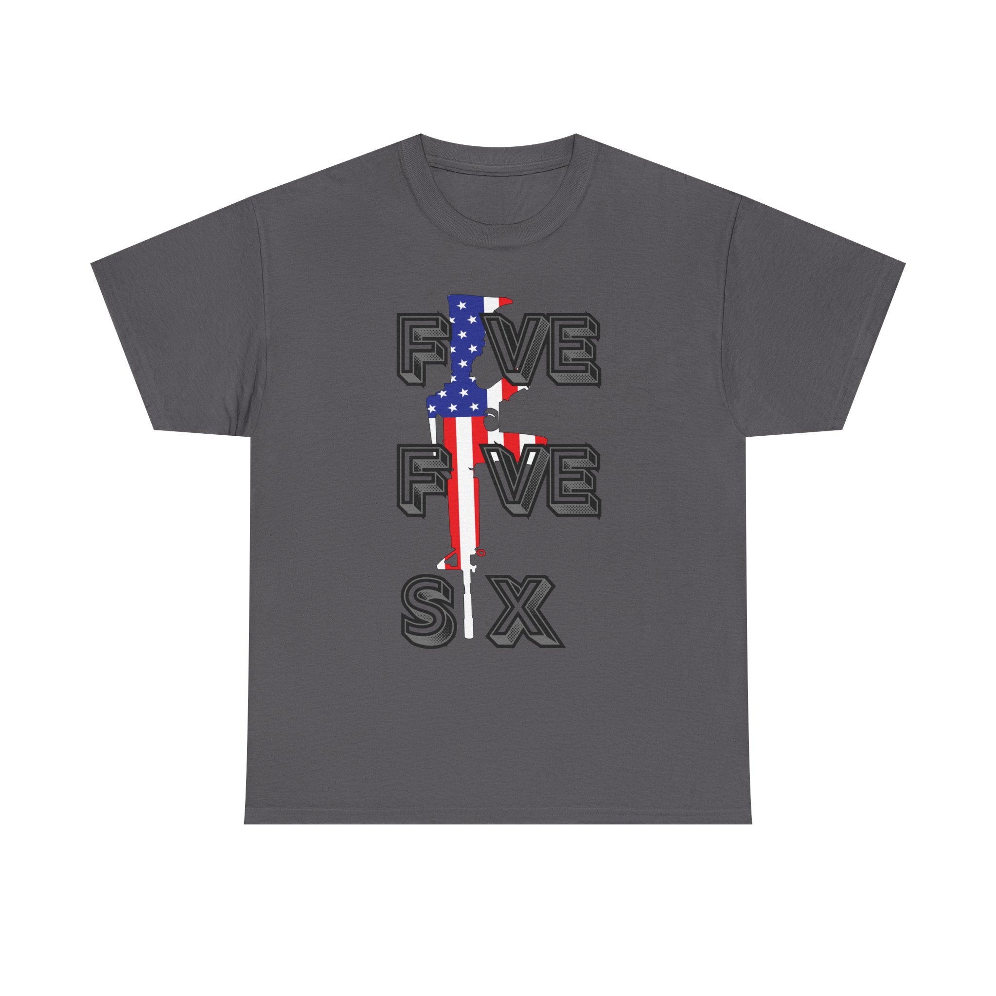 FIVE FIVE SIX T-Shirt | A Salute to American Precision Patriotic Graphic Tee