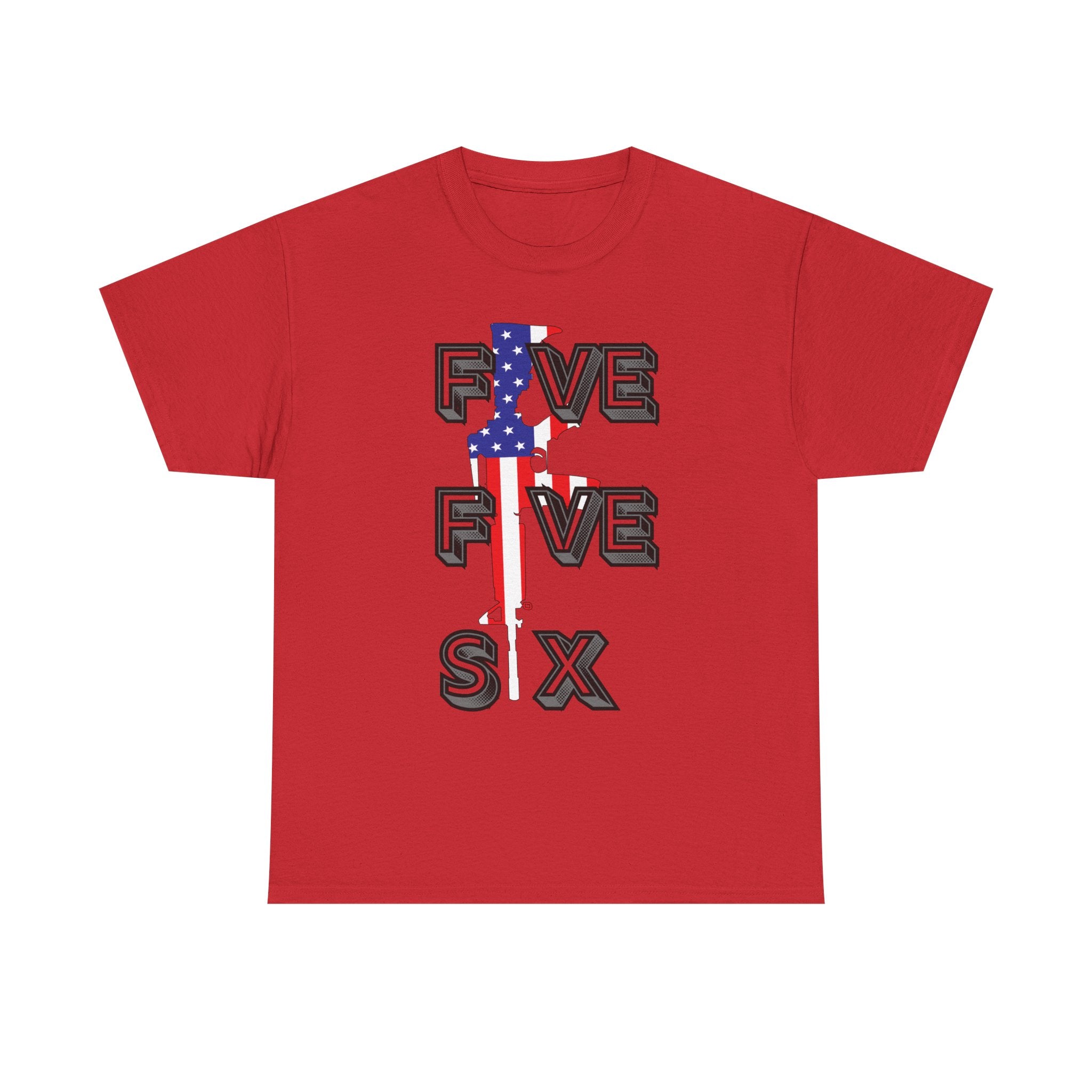 FIVE FIVE SIX T-Shirt | A Salute to American Precision Patriotic Graphic Tee