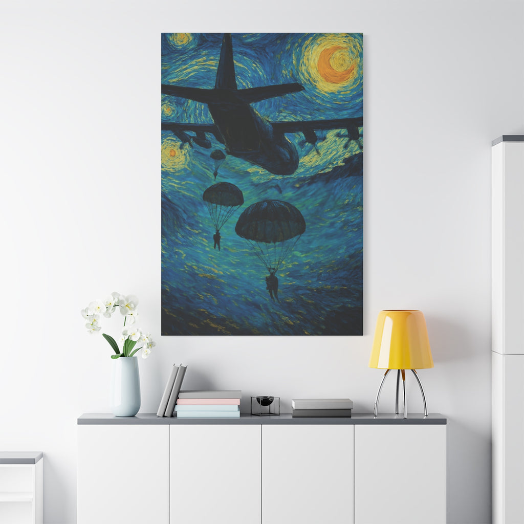Midnight Descent | Canvas Print - Patriotic Wall Art for Man Caves and Offices