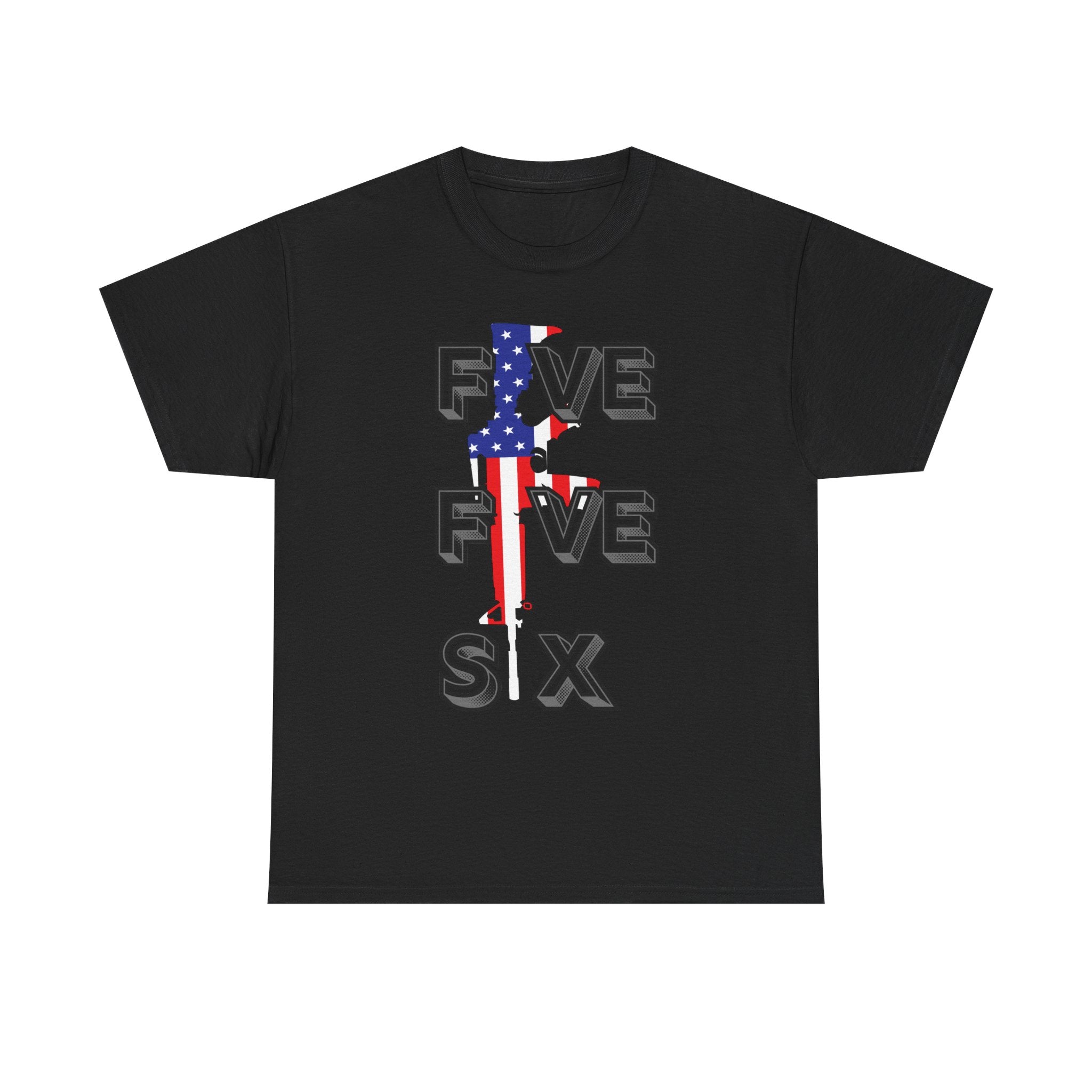 FIVE FIVE SIX T-Shirt | A Salute to American Precision Patriotic Graphic Tee