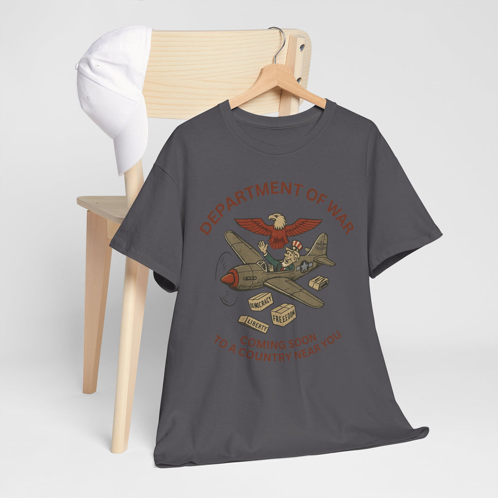 Department of War T-Shirt | Vintage Military-Inspired T-Shirt Casual Wear, Unisex Heavy Cotton Tee, Retro Shirt