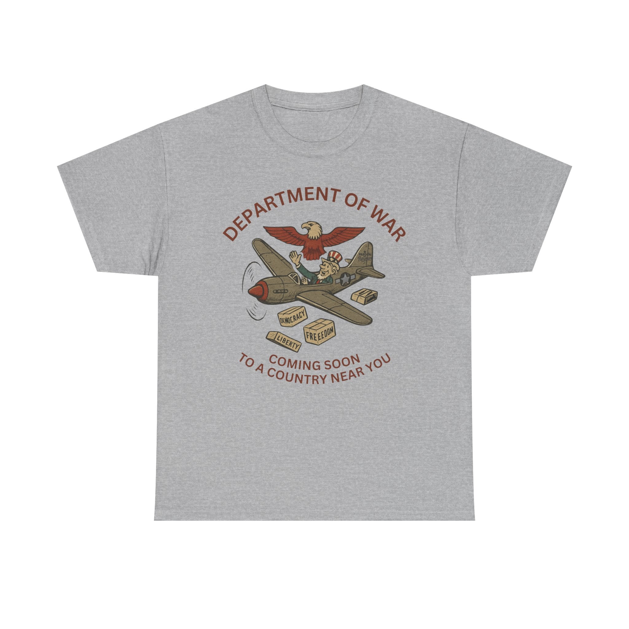 Department of War T-Shirt | Vintage Military-Inspired T-Shirt Casual Wear, Unisex Heavy Cotton Tee, Retro Shirt