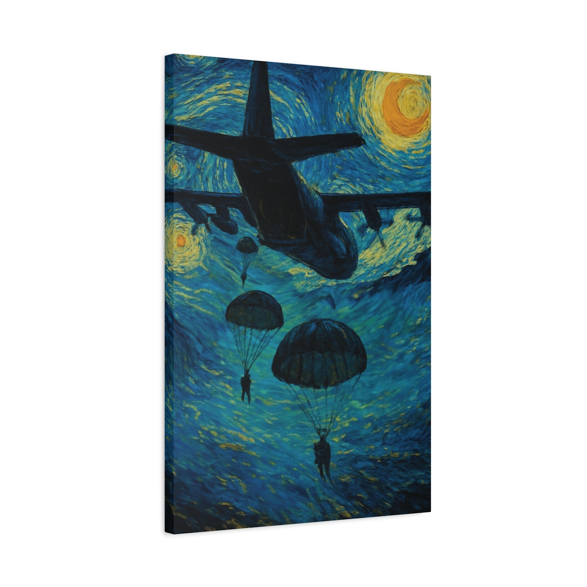 Midnight Descent | Canvas Print - Patriotic Wall Art for Man Caves and Offices