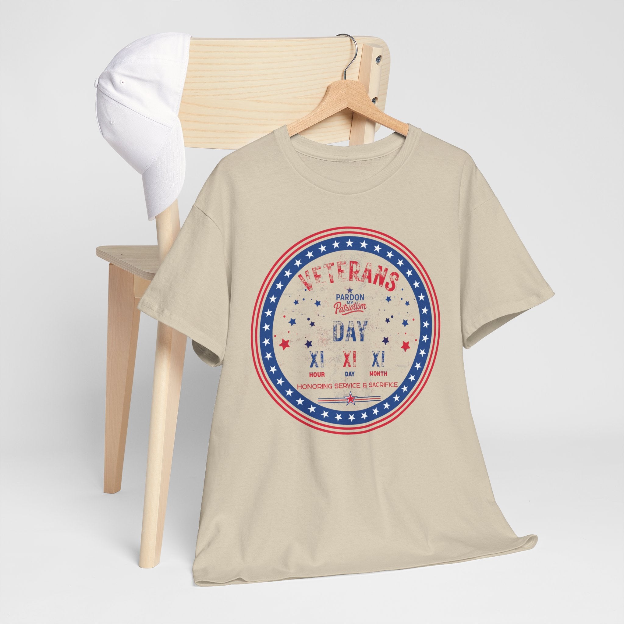 Veterans Day T-Shirt (Full-Color) | Unisex American Pride | Heavy Cotton Unisex Heavy Cotton Veterans Tribute Tee