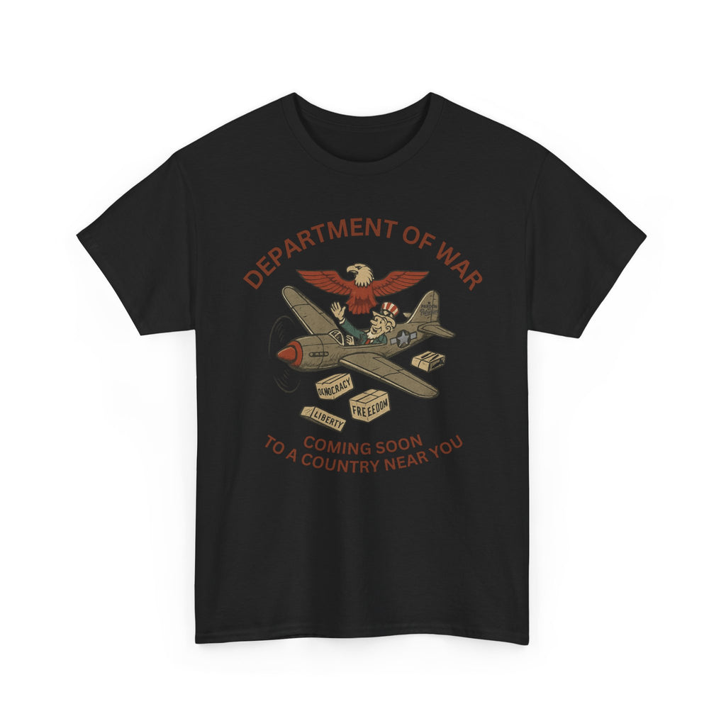 Department of War T-Shirt | Vintage Military-Inspired T-Shirt Casual Wear, Unisex Heavy Cotton Tee, Retro Shirt