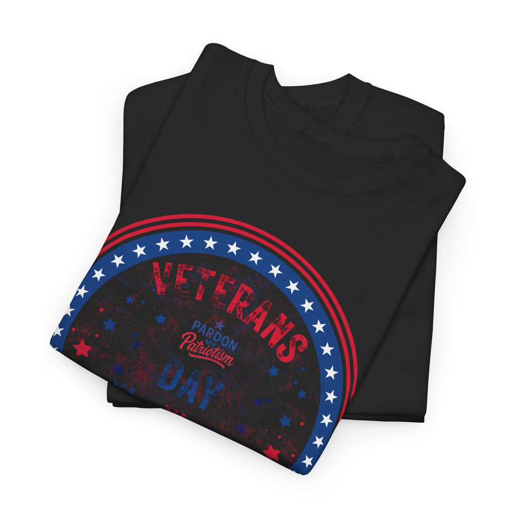 Veterans Day T-Shirt (Full-Color) | Unisex American Pride | Heavy Cotton Unisex Heavy Cotton Veterans Tribute Tee