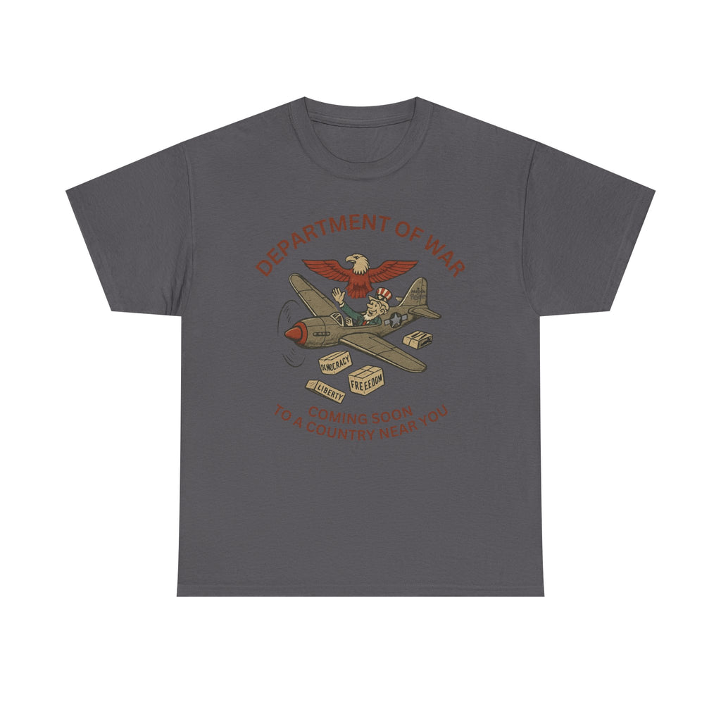 Department of War T-Shirt | Vintage Military-Inspired T-Shirt Casual Wear, Unisex Heavy Cotton Tee, Retro Shirt