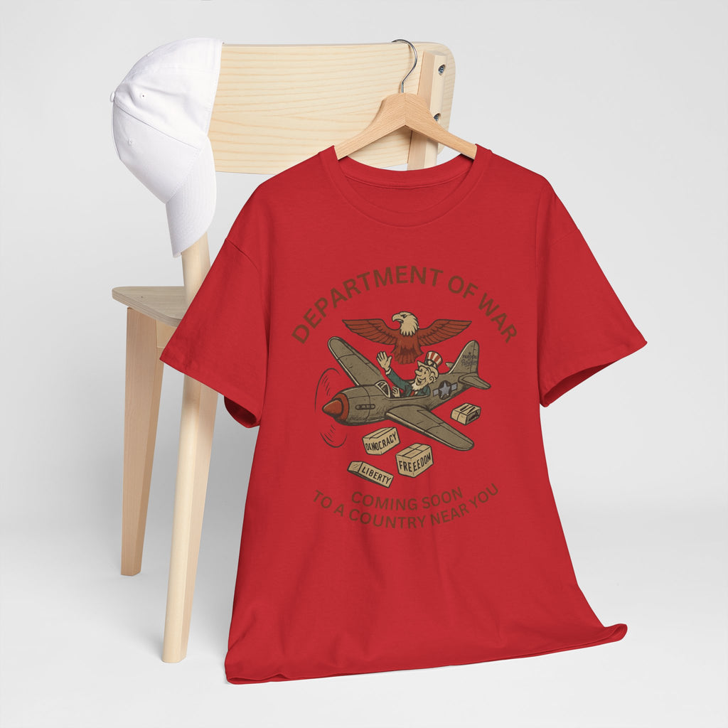 Department of War T-Shirt | Vintage Military-Inspired T-Shirt Casual Wear, Unisex Heavy Cotton Tee, Retro Shirt