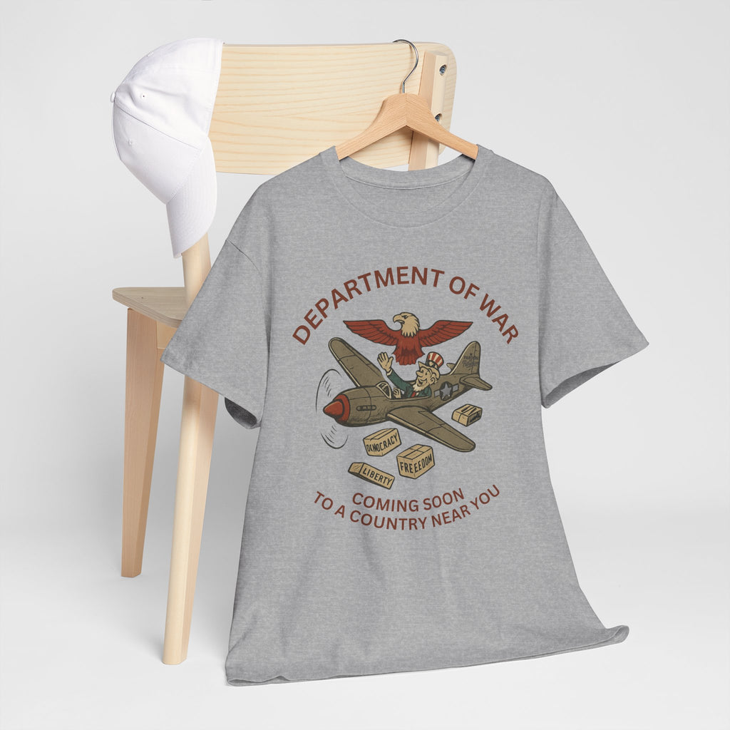 Department of War T-Shirt | Vintage Military-Inspired T-Shirt Casual Wear, Unisex Heavy Cotton Tee, Retro Shirt