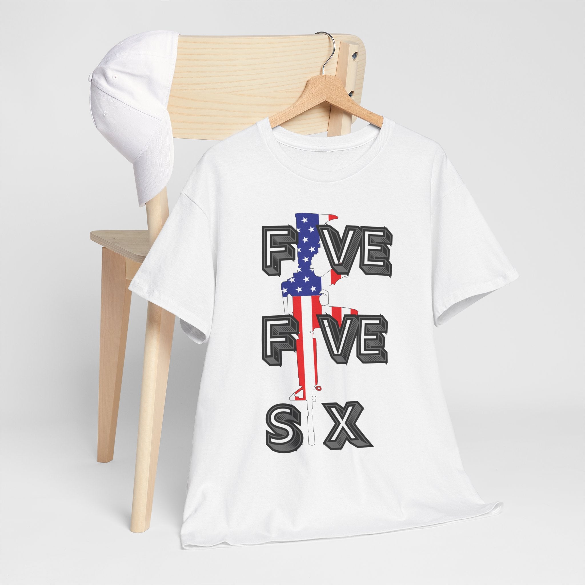 FIVE FIVE SIX T-Shirt | A Salute to American Precision Patriotic Graphic Tee