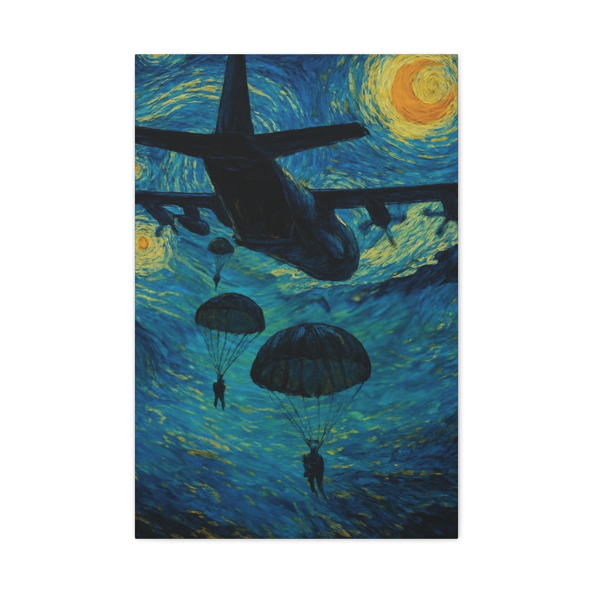 Midnight Descent | Canvas Print - Patriotic Wall Art for Man Caves and Offices