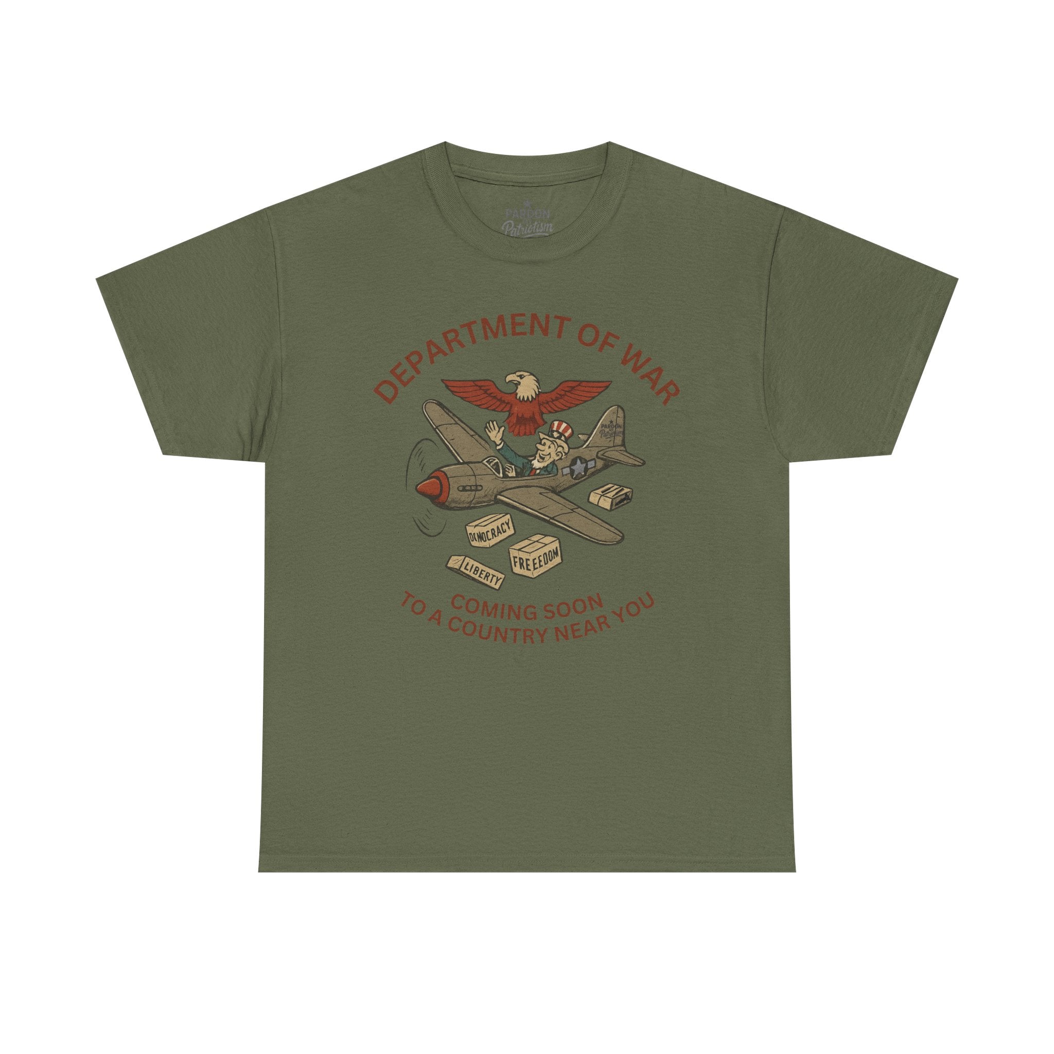 Department of War T-Shirt | Vintage Military-Inspired T-Shirt Casual Wear, Unisex Heavy Cotton Tee, Retro Shirt