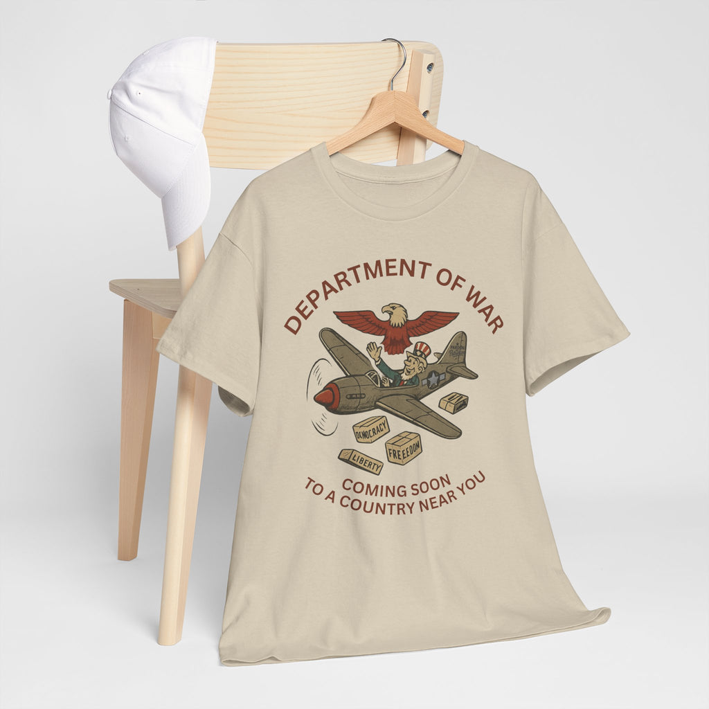 Department of War T-Shirt | Vintage Military-Inspired T-Shirt Casual Wear, Unisex Heavy Cotton Tee, Retro Shirt