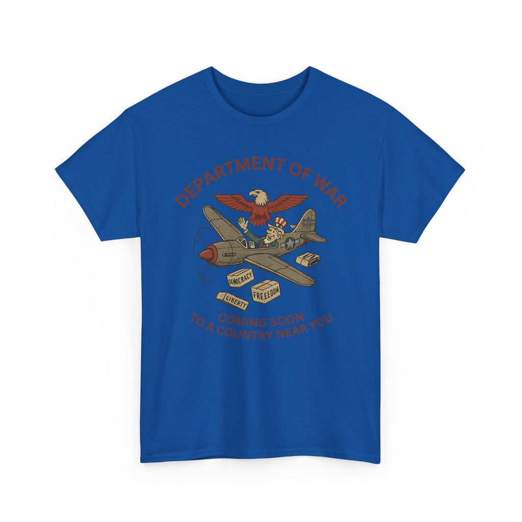 Department of War T-Shirt | Vintage Military-Inspired T-Shirt Casual Wear, Unisex Heavy Cotton Tee, Retro Shirt