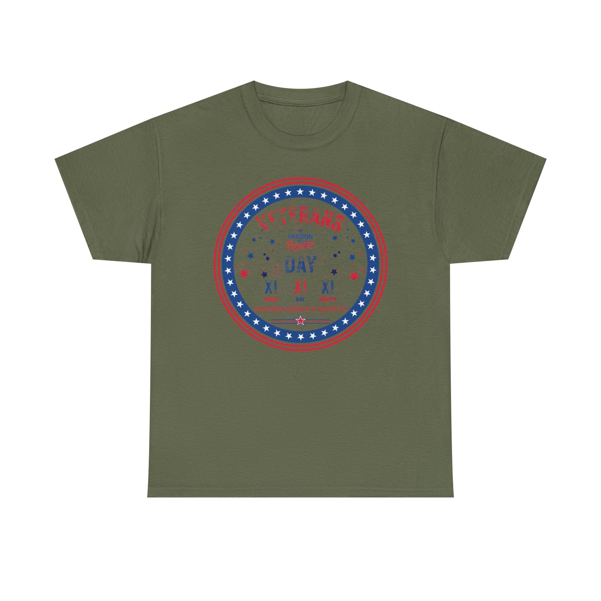 Veterans Day T-Shirt (Full-Color) | Unisex American Pride | Heavy Cotton Unisex Heavy Cotton Veterans Tribute Tee
