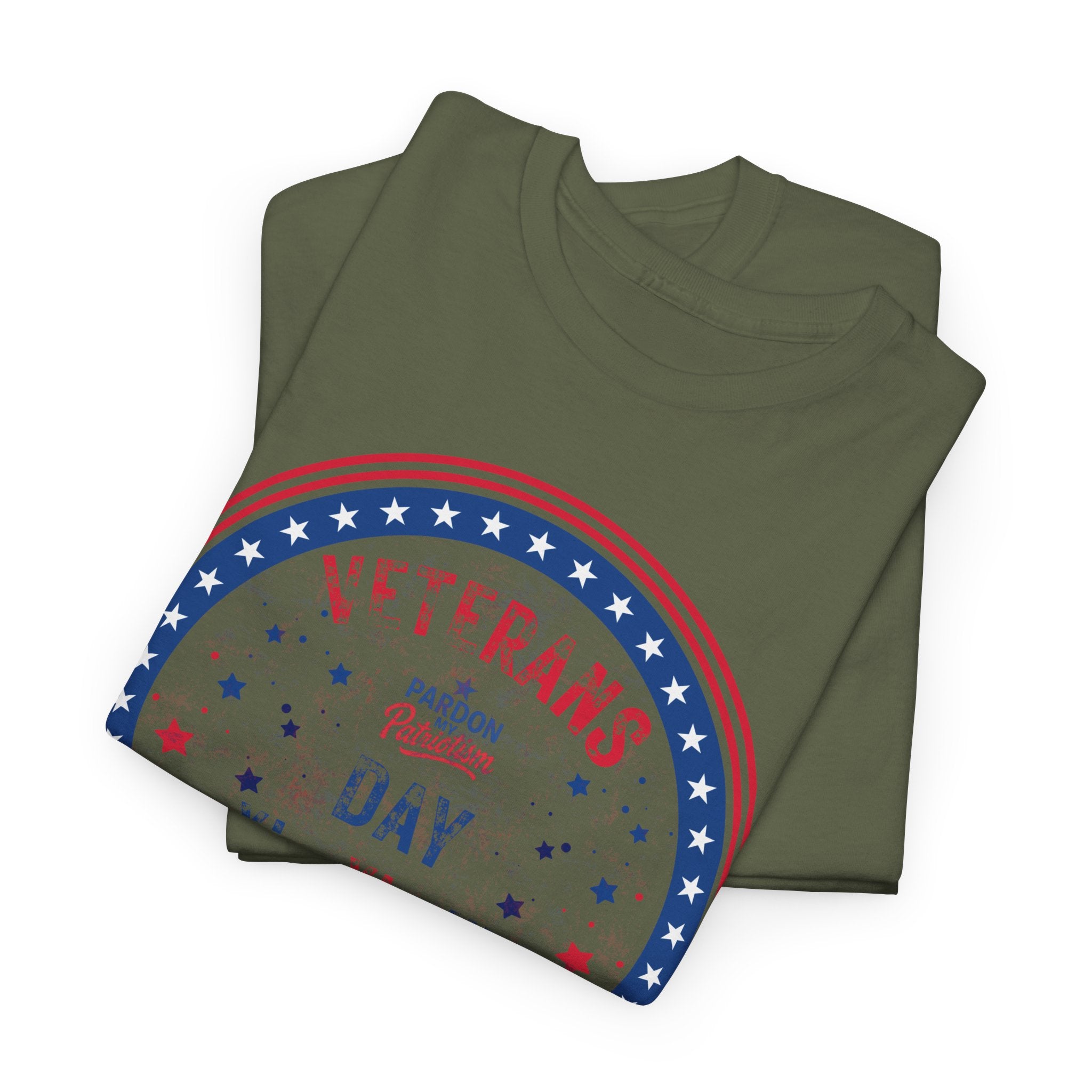 Veterans Day T-Shirt (Full-Color) | Unisex American Pride | Heavy Cotton Unisex Heavy Cotton Veterans Tribute Tee