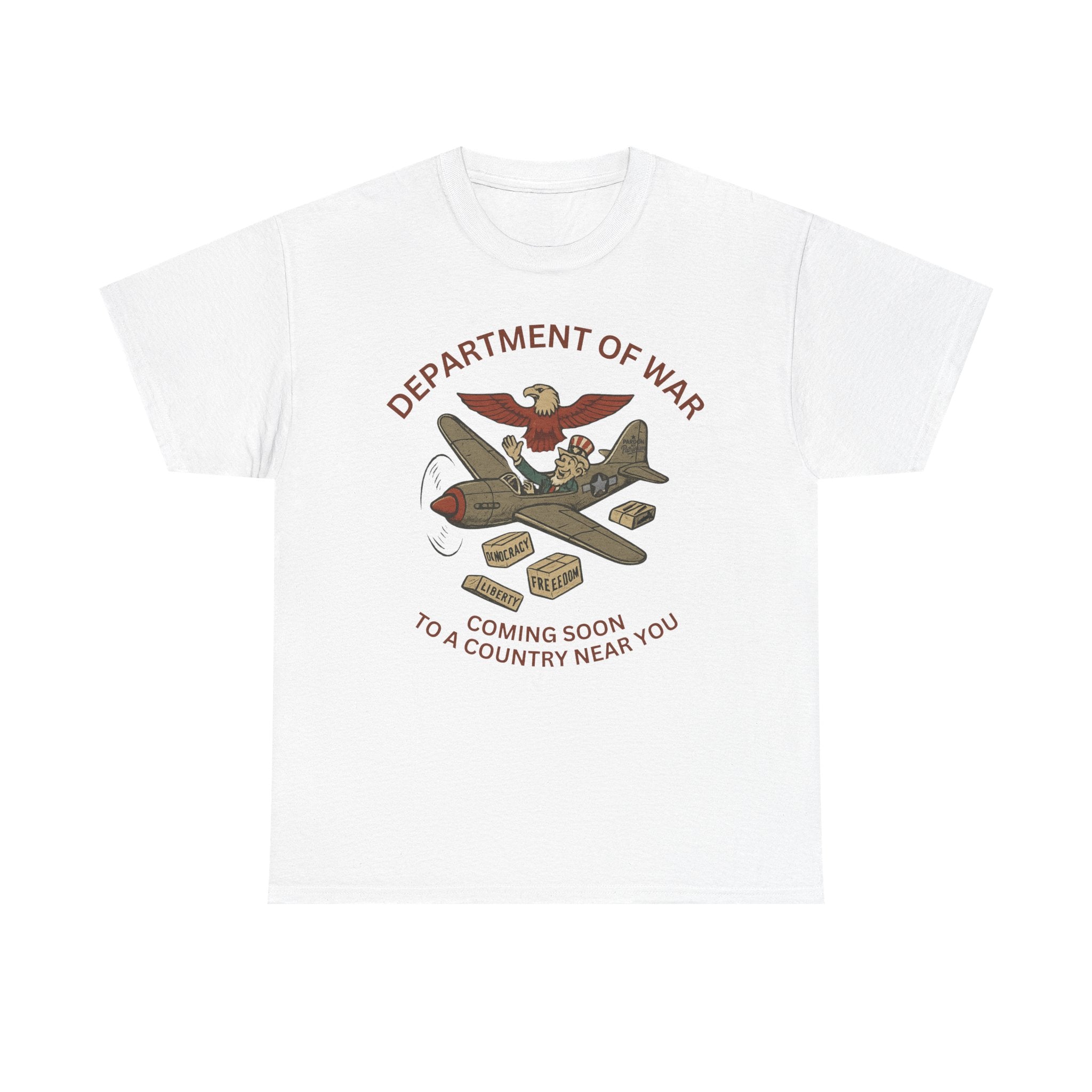 Department of War T-Shirt | Vintage Military-Inspired T-Shirt Casual Wear, Unisex Heavy Cotton Tee, Retro Shirt